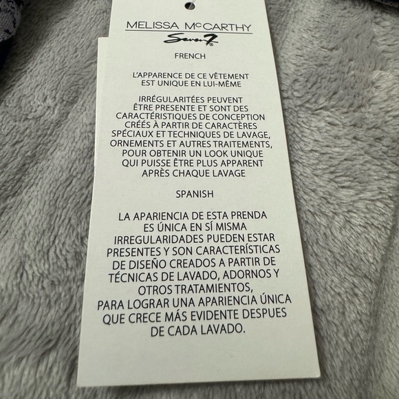 Melissa McCarthy Seven7 Womens Plus Animal Print High-Low Peplum Top Siz… - Picture 10 of 12